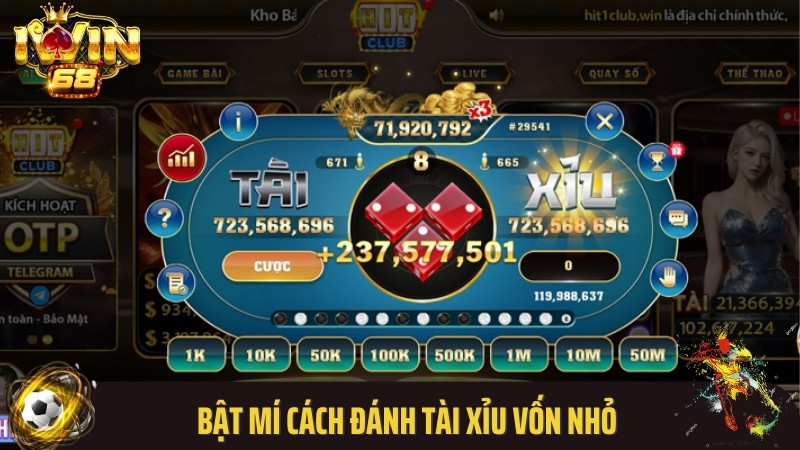 Bật mí cách đánh tài xỉu vốn nhỏ